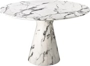 Masa dining LUX din marmura artificiala alba Turner 110661 HZ