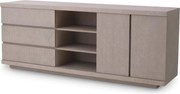 Comoda design LUX Crosby, stejar albit