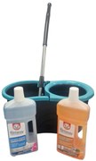 Set curatare podele Klintensiv ,   Mop rotativ Azay Interiors + solutii pentru parchet si pardoseli
