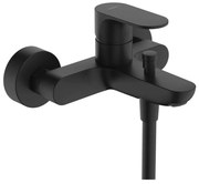 Baterie cada - dus Hansgrohe Rebris S monocomanda negru mat