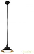 Pendul modern SIDE negru/cupru 62139