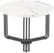 Măsuță de cafea ANTICA 41x55 cm negru/decor marmorat