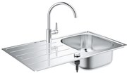 GROHE 31562SD1 - Set chiuvetă și baterie de bucătărie BAU, 860 x 500 mm, oțel inoxidabil