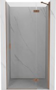 Mexen Mist-H ușă de duș batantă dreapta 70 cm, transparent, cupru periat - 8A5-070-000-65-00-P