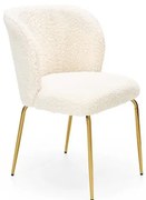 Scaun tapitat K474 crem/auriu