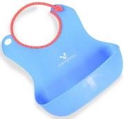 Cangoroo baveta din silicon Baby Bib A.m A.m - albastru