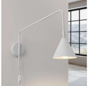 Lampă de perete Sollux SL.1696 NOX 1xE14/10W/230V alb