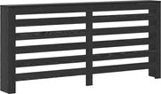 vidaXL Capac pentru radiator Stejar Negru 175 x 20 x 82 cm