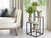 Suport pentru flori Renoya (negru + natural) . 1105939