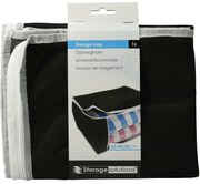 Sac de depozitare sub pat, 60 x 45 x 30 cm, negru