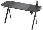 Masa de gaming FALCON 156x60 cm, iluminare LED RGB, negru