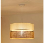 Brilagi - Candelabru pe cablu ROYAL YUTE 1xE27/15W/230V pr. 40 cm bej/crem