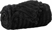 vidaXL Pătura de aruncat Negru 200 x 150 cm Molton