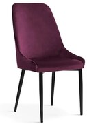 Scaun tapitat Olivier burgundy – H95 cm