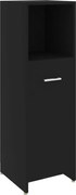 vidaXL Dulap de baie, negru, 30x30x95 cm, lemn prelucrat