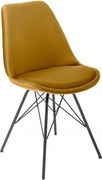 Set 4 scaune moderne Scandinavia catifea galben mustar