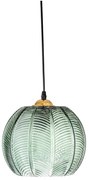 Lustră verde cu abajur din sticlă ø 22 cm Adar – Bloomingville