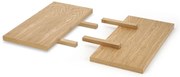 Set extensii masa Massive 2 stejar natur/negru 45x90 cm