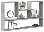 vidaXL Raft de perete, gri beton, 99x15x60 cm, lemn prelucrat