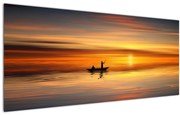 Tablou - cu barca (120x50 cm)