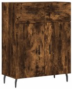 vidaXL Dulap, stejar fumuriu, 69,5x34x90 cm, lemn compozit