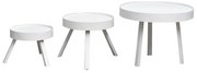 Set 3 masute laterale din metal, Zahara