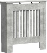 vidaXL Capac pentru radiator Gri din beton 78 x 19 x 81,5 cm