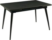 Masa extensibila REEF, negru, ceramica/metal, 120/180x80x76 cm