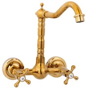 Baterie bucatarie TRENDY’S, prindere pe perete , gold