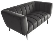 Canapea 2 locuri design elegant Noblesse, gri