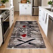 Covor bucătărie antiderapant, Kitchen Love, 120x180 cm, CBU136