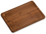 Kesper 59391 Tăietor și servitor din lemn deculoare închisă, 38 x 25 x 1,6 cm