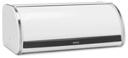 Cutie pentru paine Brabantia Roll Top 1003250, 16 L, 44.5x26 cm, Constructie usoars si robusta, Alb/Inox