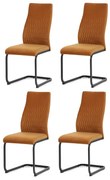 Set de scaune de sufragerie DCL-X7018 YEL2, 4 buc.