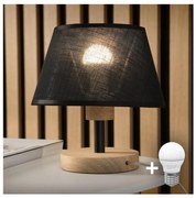 Lampă de masă Brilagi ANTHONY 1xE14/40W/230V stejar/negru