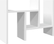 vidaXL Organizator de birou, alb, 34,5x15,5x35,5 cm, lemn prelucrat