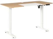 Birou Înălțime Reglabilă Electric Vinsetto 140 x 70 cm Birou de Calculator cu 4 Setări de Memorare, Blat de Masă din 4 Părți, Birou Stand-Sit cu Anti-Coliziune, Protecție la Suprasarcină Alb | Aosom Romania