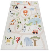 BAMBINO 1165 covor lavabil Grădină zoologică pentru copii anti-alunecare bej - SECUNDAR-COTATI PRODUSUL