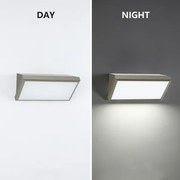 Brilagi-LED Aplica de perete LED pentru exterior cu senzor TRIANGLE, 20W, 230V, gri, IP65