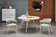 Masa rotunda Aramis terrazzo/alb ø120/h76 cm