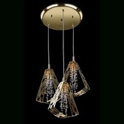 Lustra cu 3 pendule cu model design minimalist SWING 03-CH+ Cristal Bohemia Exclusive