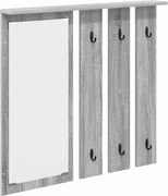 vidaXL Răcător de paltoane montat pe perete sonoma gri 84 x 10 x 80 cm
