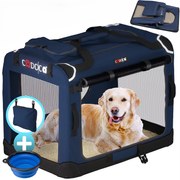 Deuba Geanta de transport pentru caini XXXL 101x69x70cm - albastra