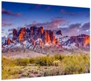 Tablou pe sticlă - Munții din Arizona (70x50 cm)