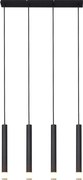 Zuma Line P241125804BL - Lampă suspendată VELIC cu cablu, 4xG9/5W/230V, negru