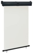 vidaXL Copertină laterală de balcon, crem, 125 x 250 cm