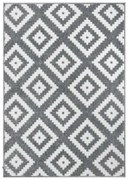 Covor Modern cu Romburi Gri 11212 Selectează mărime: 080 X 150