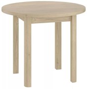 Masa de dining rotunda ADAM 80x80 cm, decor stejar Cremona Torro