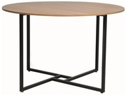 Masa rotunda Alto stejar/negru ø120/h76 cm