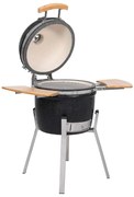 vidaXL Grătar cu afumătoare Kamado, 33 cm, ceramică